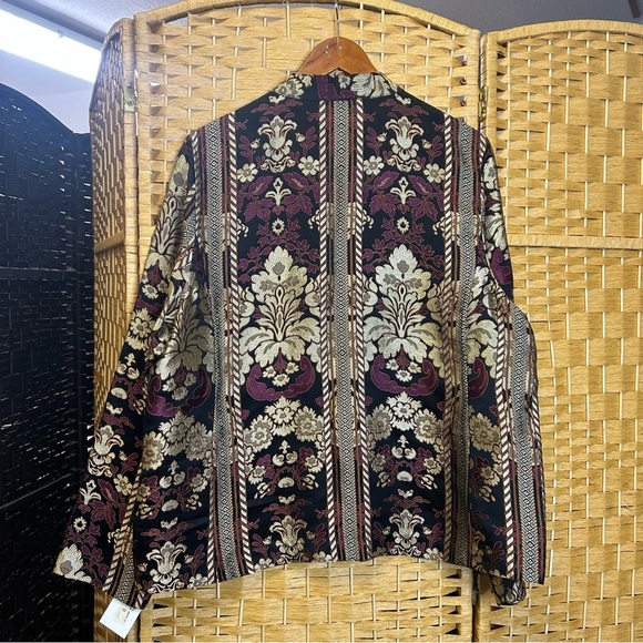 Citron Santa Monica jacket size XL long sleeved Asian inspired print oversized - Picture 6 of 6